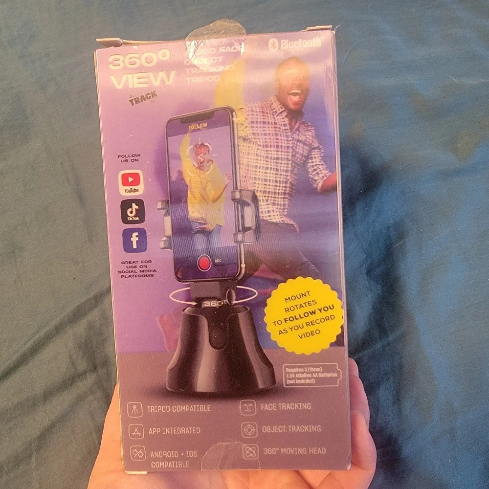 360° View Black Smartphone Mount